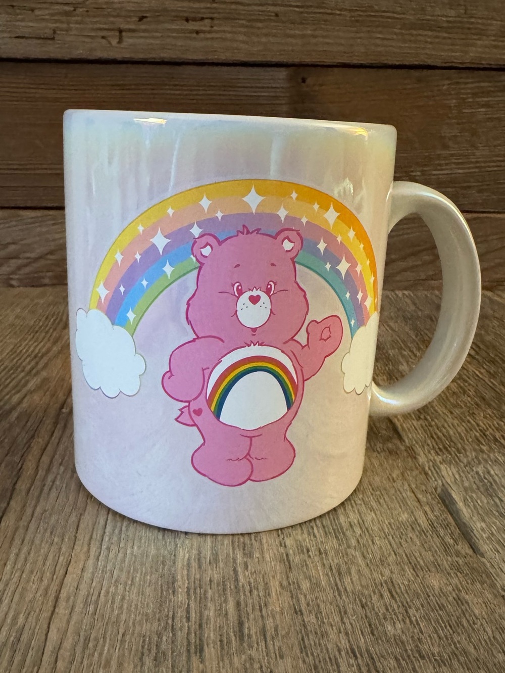 Care Bears Pink Iridescent Rainbow Coffee Mug